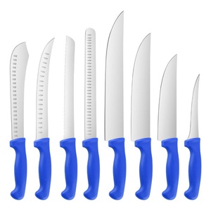 Disponibile Set di Coltelli Professionali Personalizzabili Ultra Affilati in 3Cr13MoV con Manico in PP per Lavorazione della Carne e Macellai, Basso MOQ - Product Image 1