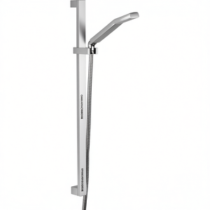 Juego de ducha Paffoni Level Complete con barra deslizante, cabezal de ducha de mano y manguera flexible para baños modernos - Product Image 3