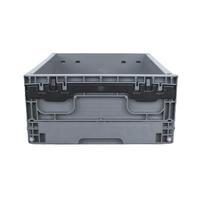 Caisse de rangement pliable en plastique, conteneur réutilisable en PP, caisse solide pour le stockage et le transport