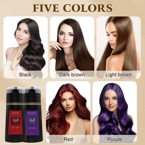 Jelsilk OEM Shampoo Colorante Naturale alle Erbe 3-in-1 Nero/Marrone <span class=keywords><strong>Scuro</strong></span> Copre i Capelli Grigi Spedizione Veloce Grado Cosmetico - Product Image 2