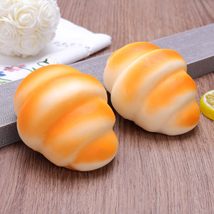 Medium Croissant Piggy Bread Squishy Slow Rising Realistic Food Squeeze Toy Stress Relief Decompression Squishies <b>Small</b> Gift - Product Image 2
