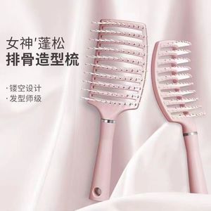 Grande brosse démêlante pour cheveux, peigne à boucles pour coiffure arrière, outil de coiffage volumineux, brosse à coussin d'air, cheveux longs, massage des cheveux bouclés - Yunli - Product Image 3