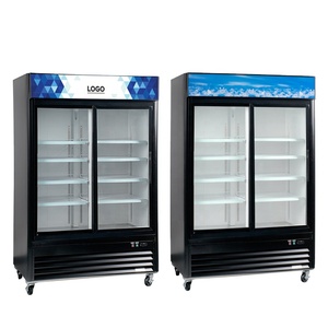 Refrigerador de supermercado de temperatura única personalizado Highbright, refrigerador de puerta de vidrio de baja emisividad, congelador enfriador de bebidas enchufable - Product Image 2
