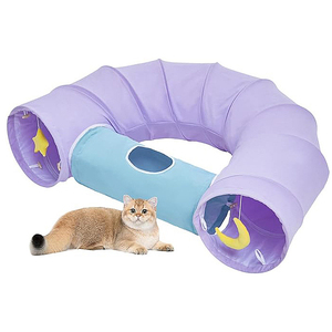 Venta al por mayor púrpura transpirable plegable Túnel de juego para gatos - Product Image 5