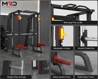 MRD Smith Machine Squat Rack, Machine à Squat, Rack de Musculation, Rack à Barres, Équipement de Fitness
