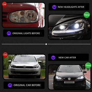 <span class=keywords><strong>Luces</strong></span> LED <span class=keywords><strong>de</strong></span> Circulación Diurna <span class=keywords><strong>con</strong></span> Intermitentes Brillantes para Conjuntos <span class=keywords><strong>de</strong></span> Faros Delanteros <span class=keywords><strong>de</strong></span> Volkswagen Golf 5 2004-2010 - Product Image 3