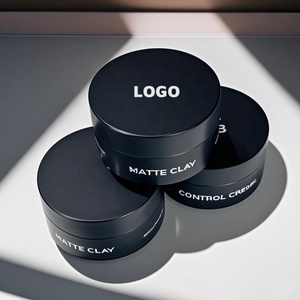 30ml 50ml 60ml 80ml Skin Care Cream Matte <b>Jar</b> Black PET Cosmetic <b>Plastic</b> <b>Jar</b> With <b>Plastic</b> Screw Cap - Product Image 3