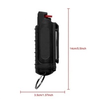 Spray de défense personnelle compact avec porte-clés à dégagement rapide, conception avec poignée ergonomique pour une précision accrue, outil de sécurité personnel portable