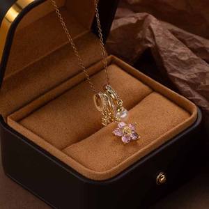 DAIHE el yapımı ince Charm kolye kakma zirkon püsküller altın kaplama paspayı kristaller ile Trendy DIY moda takı aksesuar - Product Image 3