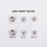 Boutons-pression en laiton de 10 mm en gros, attaches métalliques pour la décoration de vestes, technique de placage de logo