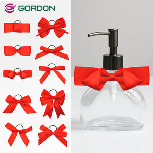 Noeuds en ruban de satin rouge Gordon, attaches détachables pour escarpins, accessoires décoratifs pour bouteilles, flacon de parfum, crème de bain, emballage cadeau - Product Image 1