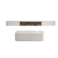 Meubles de maison de luxe blancs modernes, vente chaude pour le salon, armoire TV personnalisée acceptée