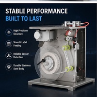 Machine d'étiquetage d'angle électrique semi-automatique de table avec plateforme de réglage fin pour étiquettes adhésives de petits cartons