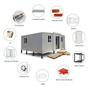 20FT 30FT 40FT <span class=keywords><strong>casa</strong></span> contenedor plegable extensible <span class=keywords><strong>casa</strong></span> modular <span class=keywords><strong>prefabricada</strong></span> de acero portátil 2 3 4 5 dormitorios - Product Image 5