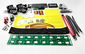 ชุด DIY 8S 24V 25.6V 8kWh กล่องแบตเตอรี่ LiFePO4 แบบตั้ง สำหรับเซลล์ 280Ah 304Ah 314Ah พร้อมจอแสดงผล LCD BMS อัจฉริยะ JK200A <span class=keywords><strong>V19</strong></span> - Product Image 4