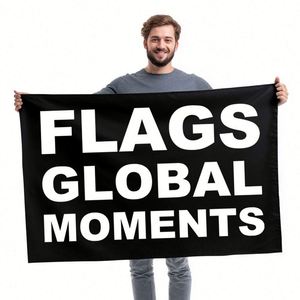 Entrega Rápida, Bandera Deportiva Personalizada de Poliéster con Impresión Digital, Tamaño 3Ftx5ft/4Ftx6ft/100Cmx150cm, Cualquier Logotipo, Simple o Doble, Grande - Product Image 1