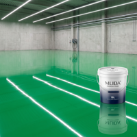Peinture époxy à base d'eau pour sols de bureaux, revêtement décoratif antidérapant résistant à l'usure, fourniture directe d'usine OEM