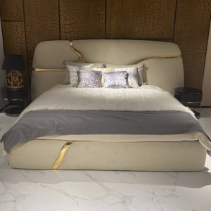 <span class=keywords><strong>Letto</strong></span> Matrimoniale di Lusso in Pelle Italiana, Design Moderno per Villa, Camera da <span class=keywords><strong>Letto</strong></span> Principale di Lusso, <span class=keywords><strong>Letto</strong></span> <span class=keywords><strong>Montagna</strong></span> - Product Image 1