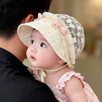Sombrero de Sol Delgado para Bebés y Niños Pequeños, Gorra de Sol a Rayas con Diseño de Mariposa, Transpirable y Ajustable