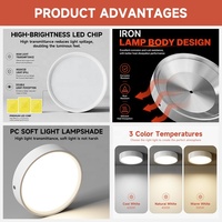 Plafonnier LED encastré en fer noir et blanc, 7W, 12W, 15W, 24W, pour bureau, hôtel, maison, villa, installation facile