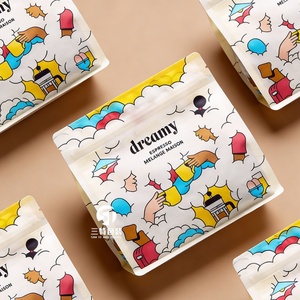 OEM Coffee Bean <b>Packaging</b> <b>Bag</b> Matte Eight Side Seal Pouch Custom Resealable Plastic <b>Packaging</b> Coffee Bean <b>Bags</b> With Zipper - Product Image 6