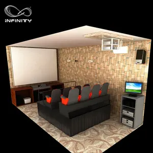 גואנגזו VR יצרן מלא הקולנוע אינטראקטיבי 5d 9d הולוגרמה טכנולוגיה 7d כיסא קולנוע 5d תנועה תוכנה