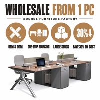Postes de travail haut de gamme, bureau moderne, mobilier de bureau, plateau en bois grainé, tiroir de rangement modulaire avec prise pour espace de travail moderne