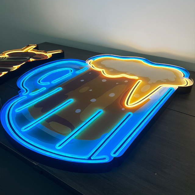 Bar and Restaurant Wall Signs, LED Neon Lights, Illuminated Letter Devices, Advertisements