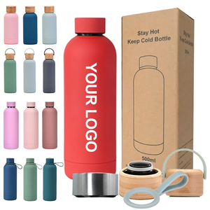 Offre Spéciale 304 bouteille d'eau isolée en acier inoxydable 500ml flacon à vide petite bouche 350ml 500ml 750ml 1000ml Options disponibles - Product Image 1
