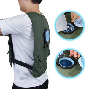 Gilet rinfrescante in poliestere traspirante ed elastico con circolazione d'acqua per il controllo del calore e della febbre estiva - Product Image 5