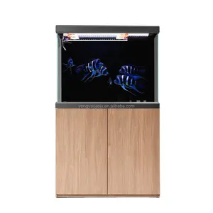 Hotsale 3ft 유리제 탱크 수족관 Woodgrain 색깔 내각