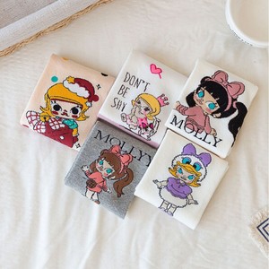 Calcetines tobilleros de punto de dibujos animados para mujer, calcetines náuticos de algodón antibacterianos, venta al por mayor, otoño e invierno, 2017 - Product Image 3