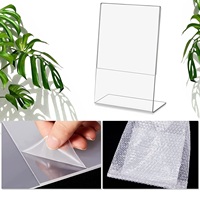 Support de signalisation en acrylique transparent, présentoir de table incliné pour menu, liste de prix, dépliant, affichage de signalisation pour restaurant, bureau, commerce de détail