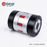 Acoplador de elastómero de precisión con disco retráctil, tipo Red Spider, con buje de aluminio, sin holgura, sin llave, para montaje en eje, para motor paso a paso CNC, servomotor y codificador