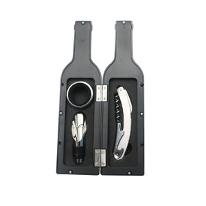 Wooden Wine Barrel Corkscrew Set Stainless Steel Opener With Bottle Stopper And Cutter For Household Use - Product Image 5