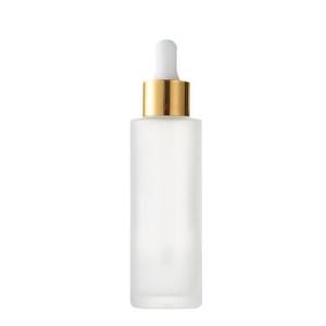Push Button <b>Flat</b> Shoulder Essential Oil Bottle With Silver Push Button Dropper Cap - Product Image 3