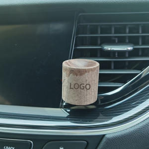 Auto-Lufterfrischer aus Holz für ätherische Öle, Holz-Duftdiffusor, Lüftungsclip, gravierte Holzdekoration - Product Image 3