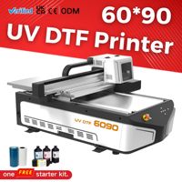 Nouvelle imprimante UV DTF à plat de type 6090 avec caméra CCD et tête XP600 I3200 pour impression personnalisée sur verre A1, imprimante d'autocollants UV