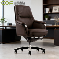 Chaise de bureau en cuir à dossier haut, chaise de bureau confortable, chaise de bureau ergonomique, chaise de bureau de direction de luxe