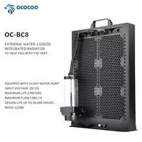 OCOCOO BC8 40mm AIO Refroidisseur Liquide avec Radiateur en Cuivre, Réservoir et Pompe, Interface d'Alimentation 3 Broches pour Boîtier PC Serveur