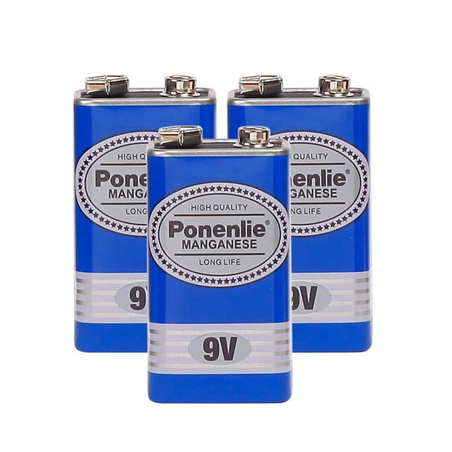 Reliable 6F22 9V Carbon Battery Manufacturer Direct Sale for Industrial Instruments