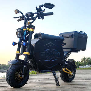 HCBK GT-M6 <span class=keywords><strong>Scooter</strong></span> électrique tout-terrain pour adultes à double moteur 10000W avec compartiment à bagages, batterie amovible 72V100AH de 14 pouces pour les États-Unis - Product Image 1