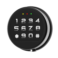 Serrure électronique de coffre-fort MT-B022 avec clavier à code programmable, accès rapide et sécurisé, antivol, antirouille, finition chromée durable