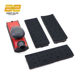 Bloque de Lijado Autoadhesivo Rectangular Rojo de 5mm 70*198mm, Sin Polvo, Dureza Media, para Madera y Metal, Abrasivo, OEM - Product Image 1