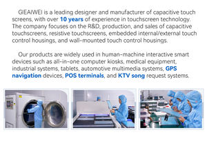 Fabrieksdirect 15 inch hooggevoelig resistief <span class=keywords><strong>touchscreen</strong></span> 4-draads resistief <span class=keywords><strong>touchscreen</strong></span> paneel voor <span class=keywords><strong>touchscreen</strong></span> laptops - Product Image 6