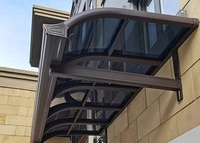 Auvent manuel en aluminium imperméable pour balcon, auvent en polycarbonate, parasol à lames orientables pour patio, cassette pare-soleil, pare-vent, anti-UV