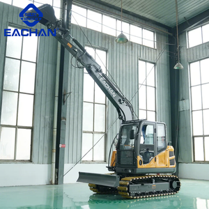 Spedizione gratuita Euro 5 Diesel 6.5 Ton escavatore macchina da costruzione cingolo pesante Bagger paesaggistica gomma forte scavatrice - Product Image 5