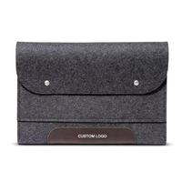 Housse pour ordinateur portable en feutre de qualité supérieure avec logo personnalisé, ultra-fine, étui professionnel, sac de protection pour tablette, facile à transporter, compatible avec différentes tailles