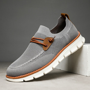New Style Men's Casual PU Leather Faux Suede Loafers Anti-Slip Size 39-44 Slip-On Walking Shoes EVA Rubber <b>Insole</b> All Seasons - Product Image 4