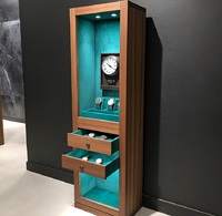 Vitrine d'exposition pour montres et bijoux, éclairée par LED, écologique, avec dimensions personnalisables